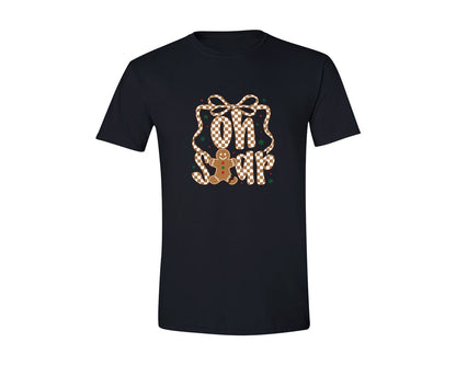 brand:Generic|color:Black|Oh Snap Gingerbread Coquette Christmas