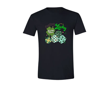 brand:Generic|color:Black|Feeling Lucky Retro St Patricks Day 2