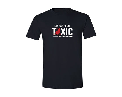 brand:Generic|color:Black|My Cat Is Mytoxic Valentine Tshirt Graphic T-Shirt