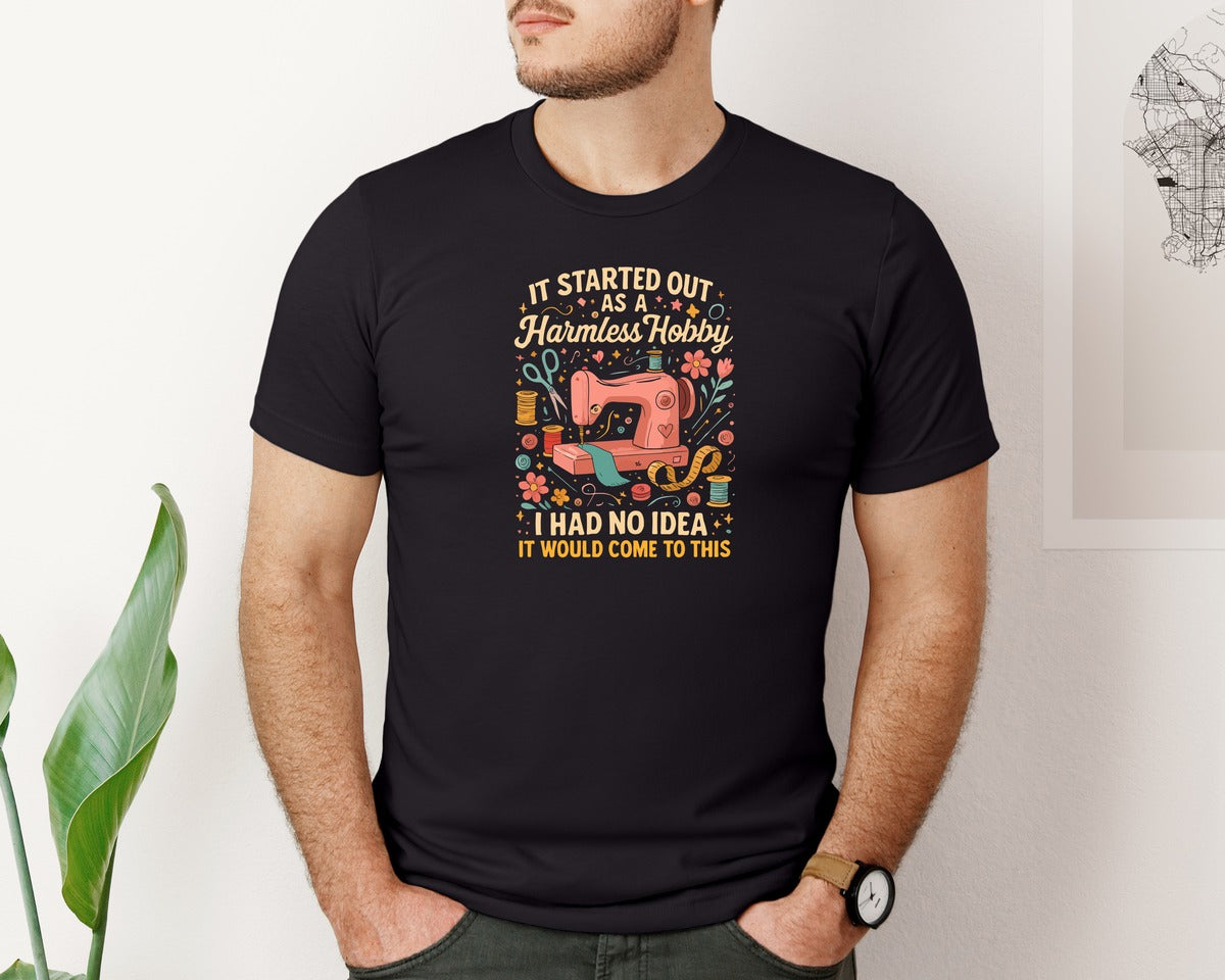 brand:Bella Canvas|color:Black|Sewing T Shirt Graphic Design 2 Graphic T-Shirt