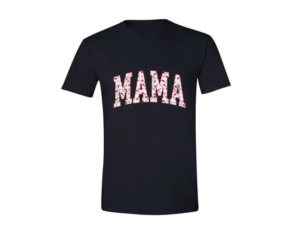 brand:Generic|color:Black|Mama Hearts Valentines Day Retro Varsity