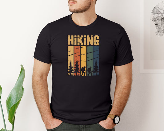 Retro Hiking Mountain Adventure Graphic T-Shirt