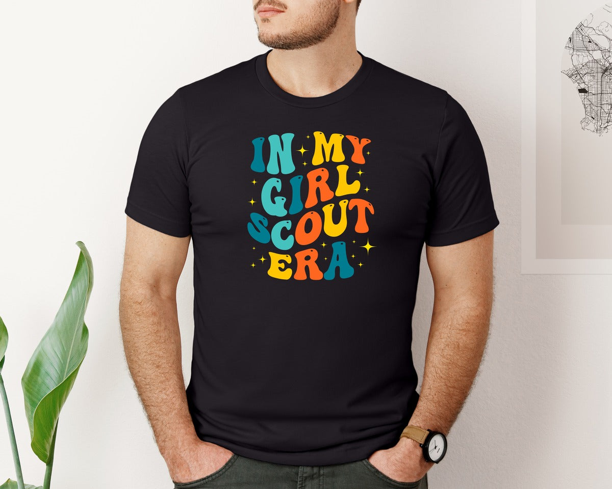 brand:Bella Canvas|color:Black|In My Girl Scout Era Graphic T-Shirt