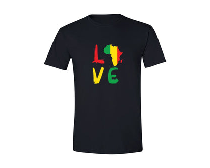 brand:Generic|color:Black|Black History Month Love Graphic T-Shirt