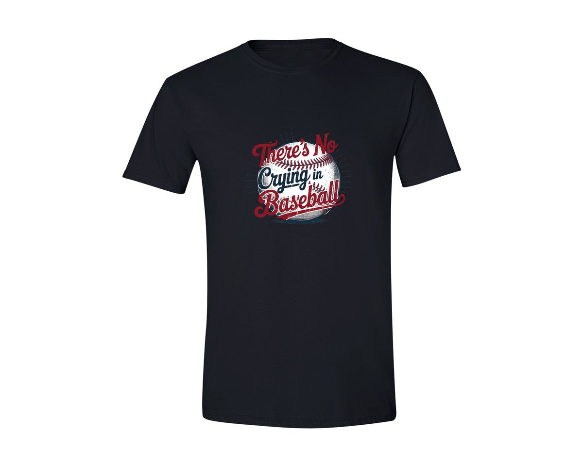 brand:Generic|color:Black|No Crying In Baseball Graphic T-Shirt