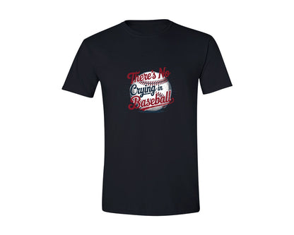 brand:Generic|color:Black|No Crying In Baseball Graphic T-Shirt