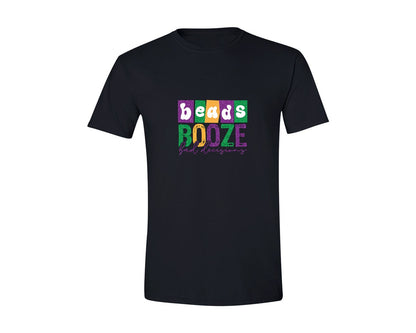 brand:Generic|color:Black|Mardi Gras Pngbeads Booze Bad Decisions Graphic T-Shirt