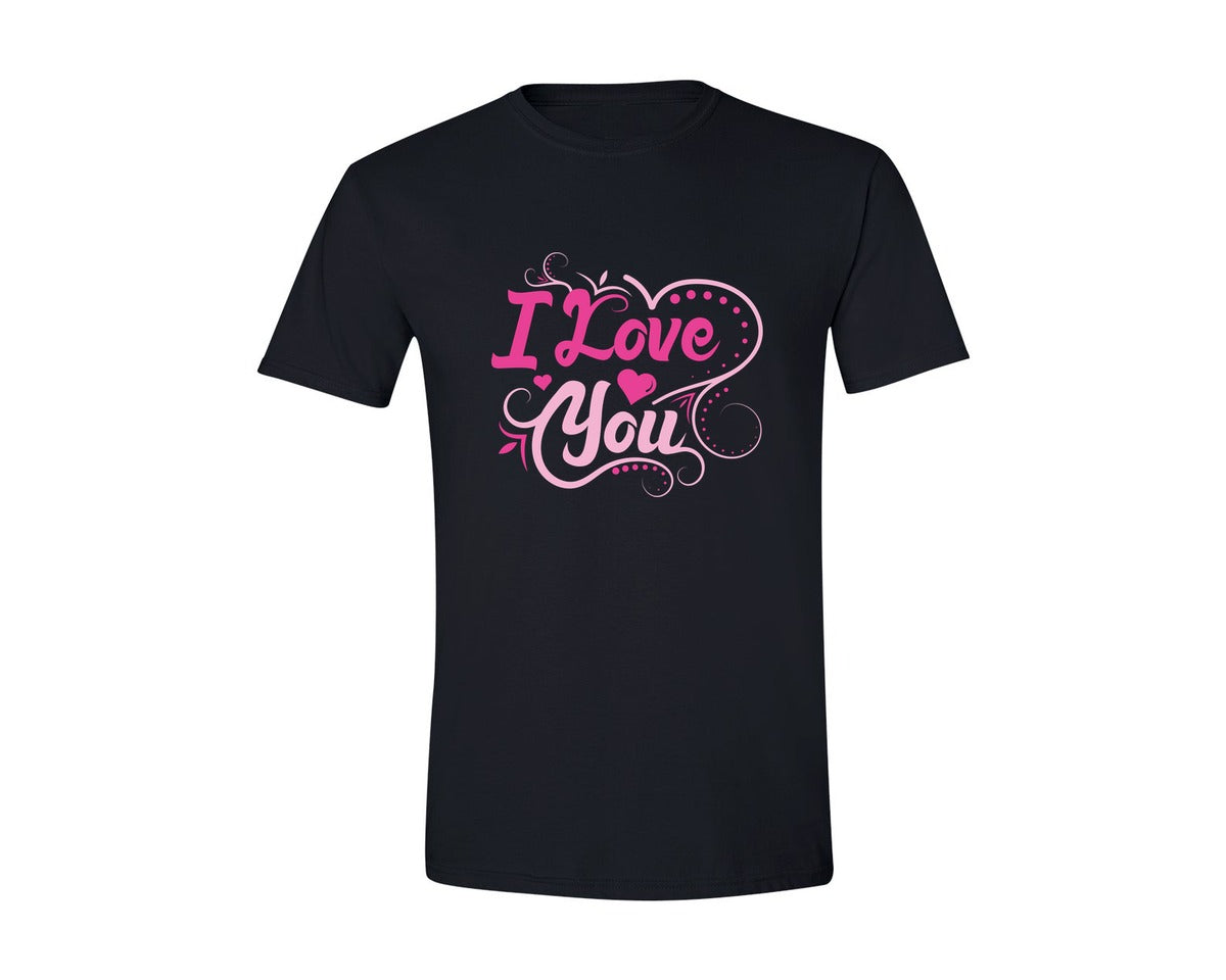 brand:Generic|color:Black|I Love You T Shirt Design 5 Graphic T-Shirt