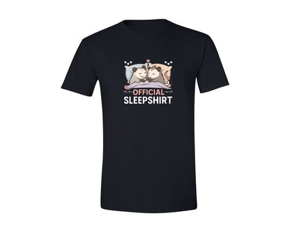 brand:Generic|color:Black|Cute Opossum Official Sleep T Shirt Graphic T-Shirt