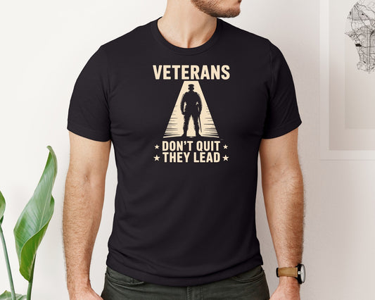 Veterans Dont Quit They Lead T Shirt 2 Graphic T-Shirt