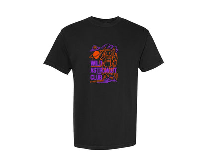 brand:Comfort Colors|color:Black|Wild Astronaut Graffiti T Shirt Design Graphic T-Shirt