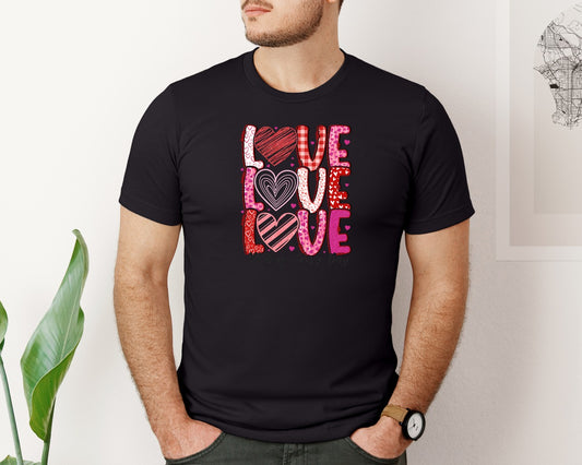 Love All Day Every Day Valentine 2 Graphic T-Shirt