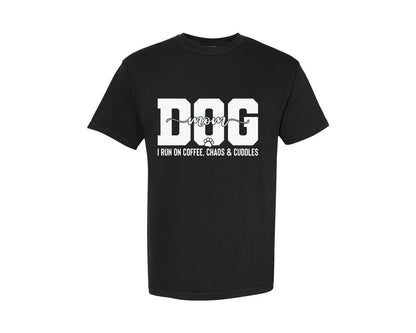 brand:Comfort Colors|color:Black|Funny Dog Mom Dog Mama Paw Shirt Graphic T-Shirt