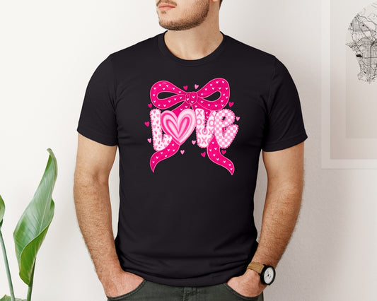 Coquette Pink Love Valentines Day Graphic T-Shirt