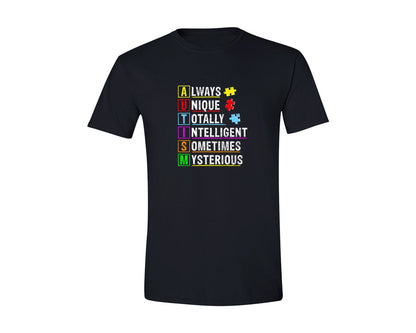 brand:Generic|color:Black|Always Unique Autism Awareness
