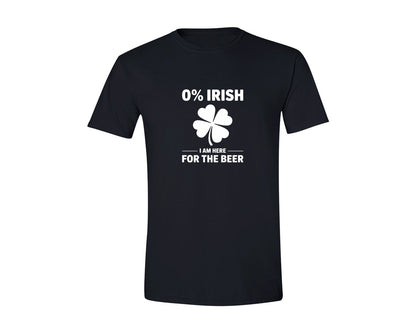 brand:Generic|color:Black|Irish Beer Percent Beer St Patricks Graphic T-Shirt