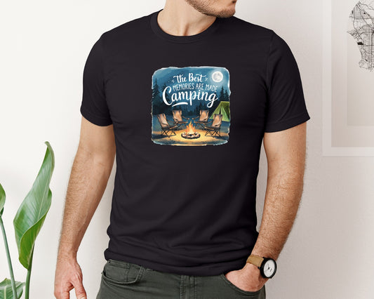 Cozy Camping Memories Nighttime Graphic T-Shirt