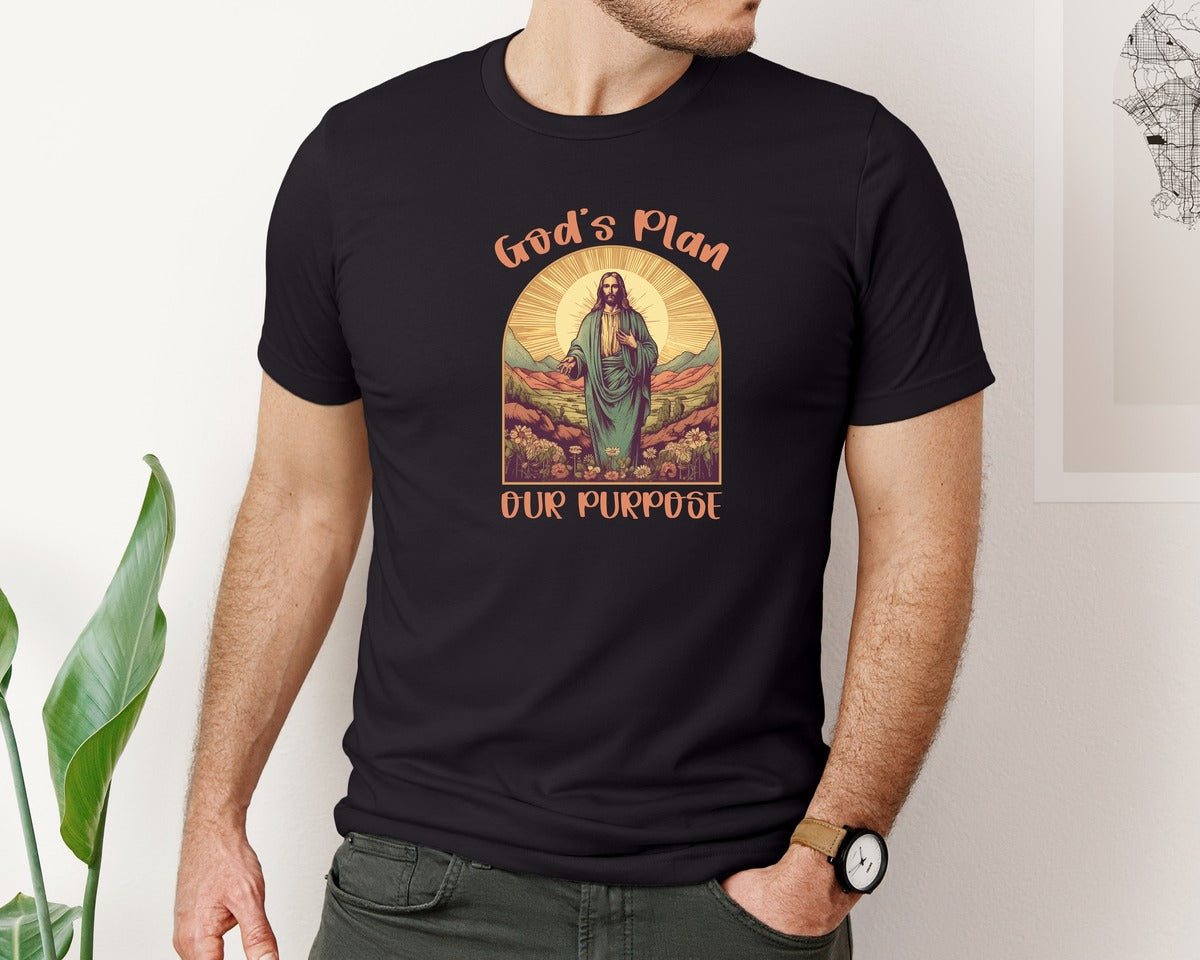 brand:Bella Canvas|color:Black|Jesus Designs Graphic T-Shirt