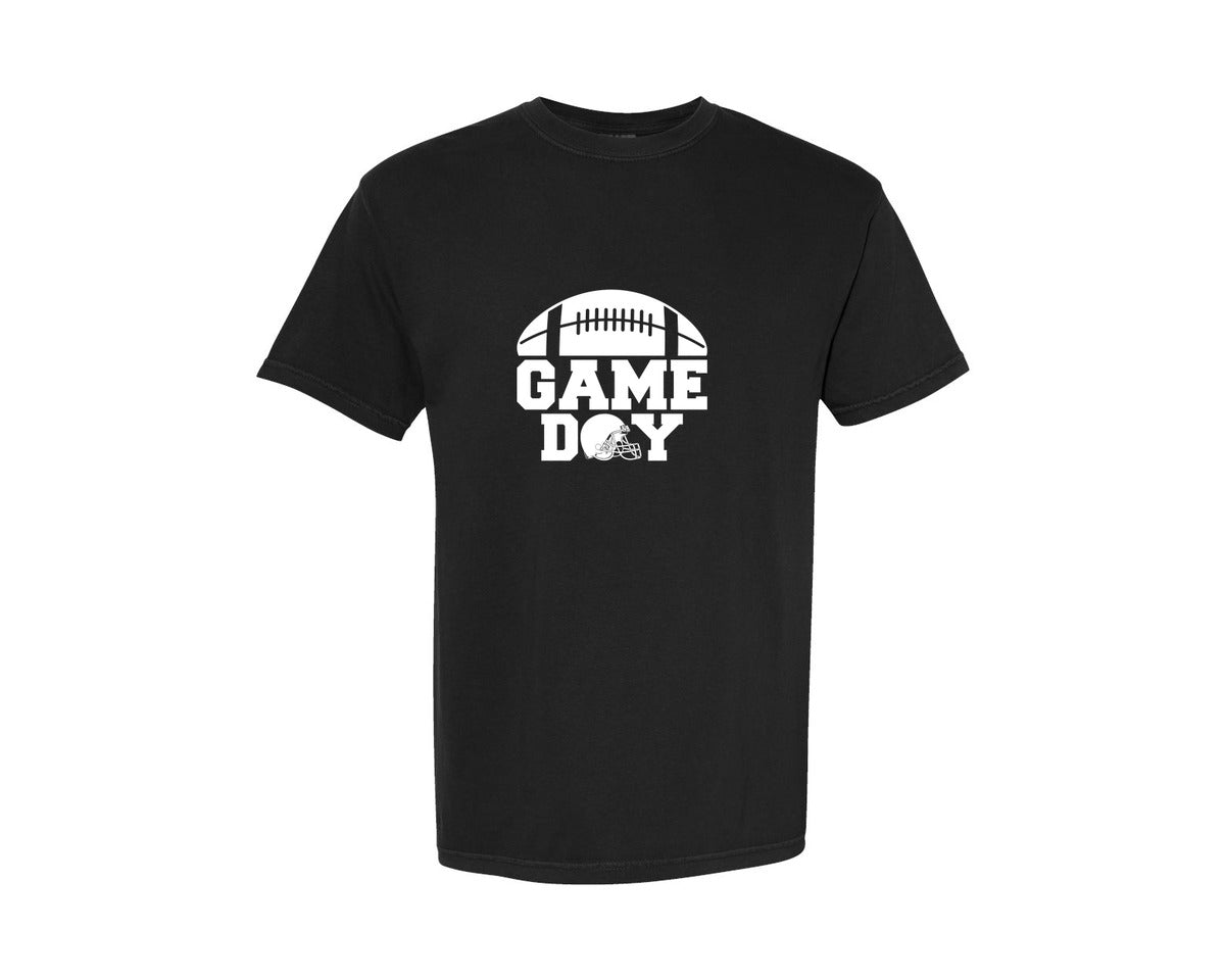 brand:Comfort Colors|color:Black|Game Day Super Bowl Design Graphic T-Shirt