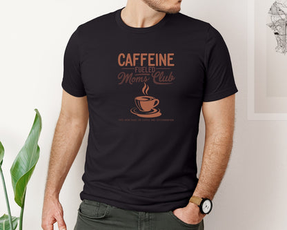 brand:Bella Canvas|color:Black|Coffee Mom Club Mothers Day Shirt Graphic T-Shirt