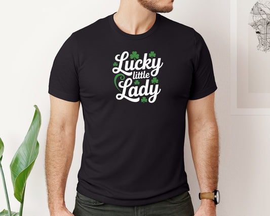 Lucky Little Lady St Patricks Day 3 Graphic T-Shirt