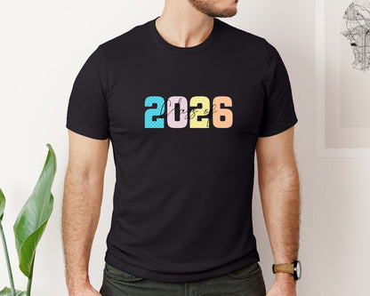 brand:Bella Canvas|color:Black|Class Of 2026 Graduation Graphic T-Shirt