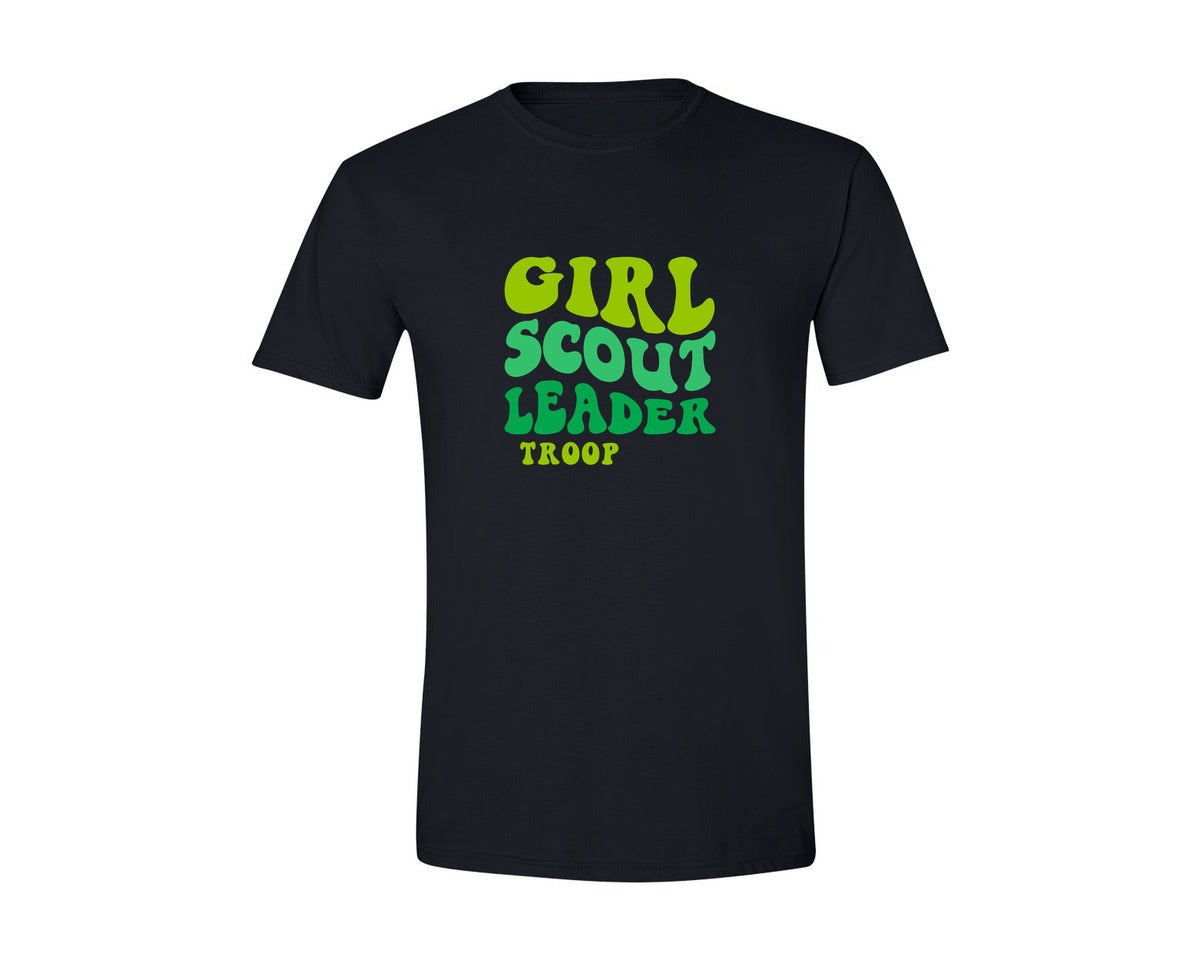 brand:Generic|color:Black|Girl Scout Leader Girl Scout Leader Graphic T-Shirt