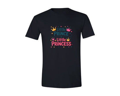 brand:Generic|color:Black|Little Prince Or Little Princess Graphic T-Shirt