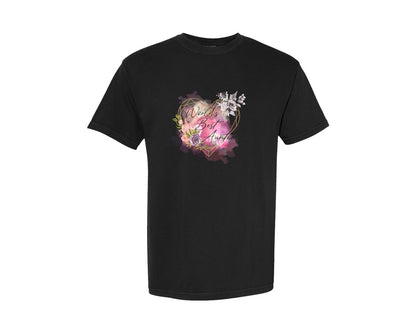 brand:Comfort Colors|color:Black|Worlds Best Auntie Heart Graphic T-Shirt