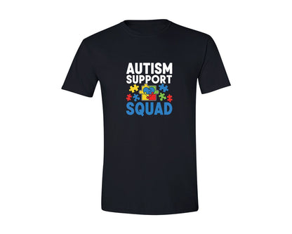 brand:Generic|color:Black|Autism Support Squad T Shirt Design 3 Graphic T-Shirt