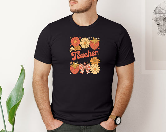 Teacher Day Coquette Graphic T-Shirt