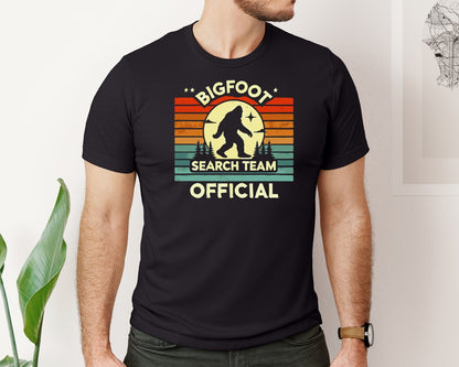 brand:Bella Canvas|color:Black|Bigfoot Bigfoot Research Team Graphic T-Shirt