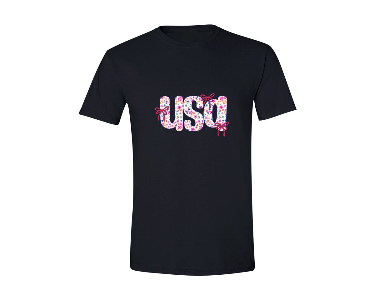 brand:Generic|color:Black|Coquette Usa 4Th Of July Patriotic 4 Graphic T-Shirt