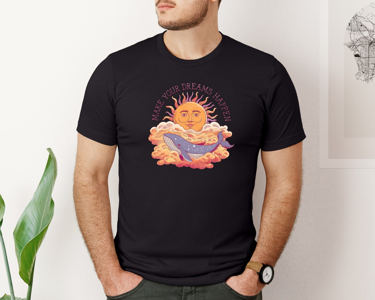 brand:Bella Canvas|color:Black|Mystic Boho Spirit Graphic T-Shirt