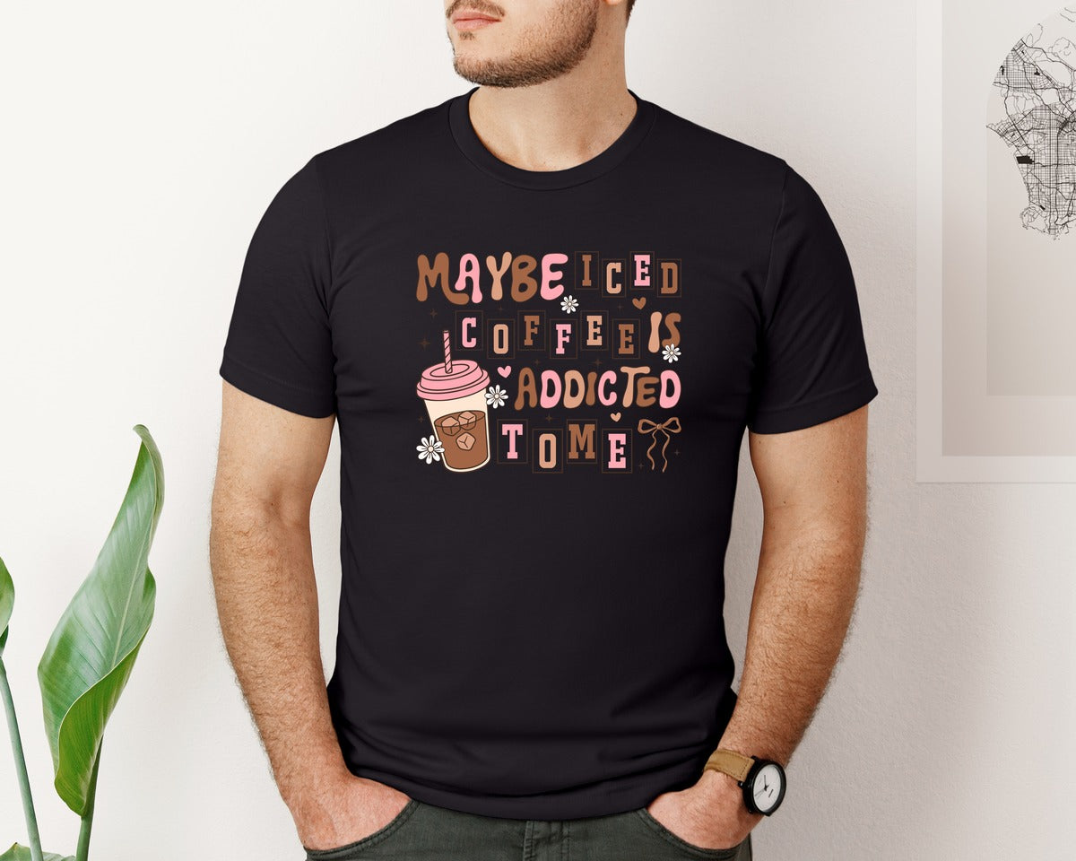 brand:Bella Canvas|color:Black|Iced Coffee 3 Graphic T-Shirt