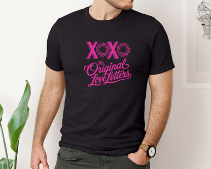 brand:Bella Canvas|color:Black|Christian Love Religious Valentine Graphic T-Shirt