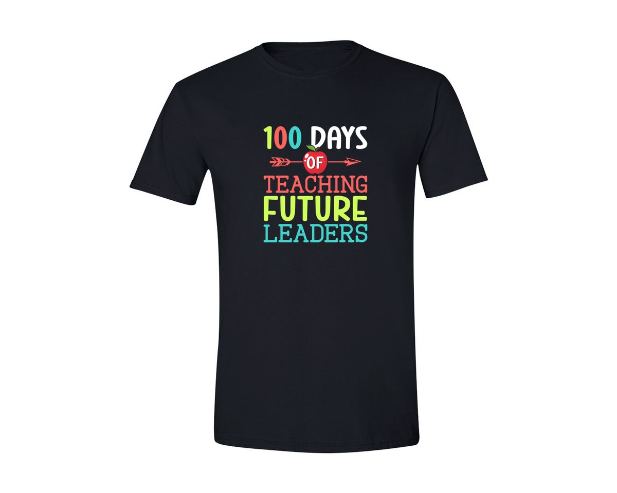 brand:Generic|color:Black|100 Days School Teacher Shirt Graphic T-Shirt