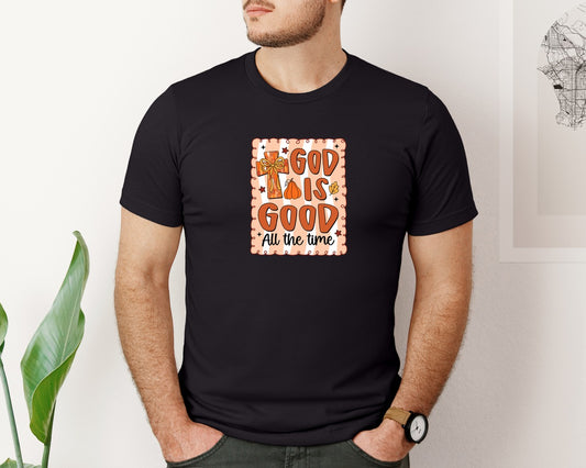 God Is Good Fall Christian Graphic T-Shirt