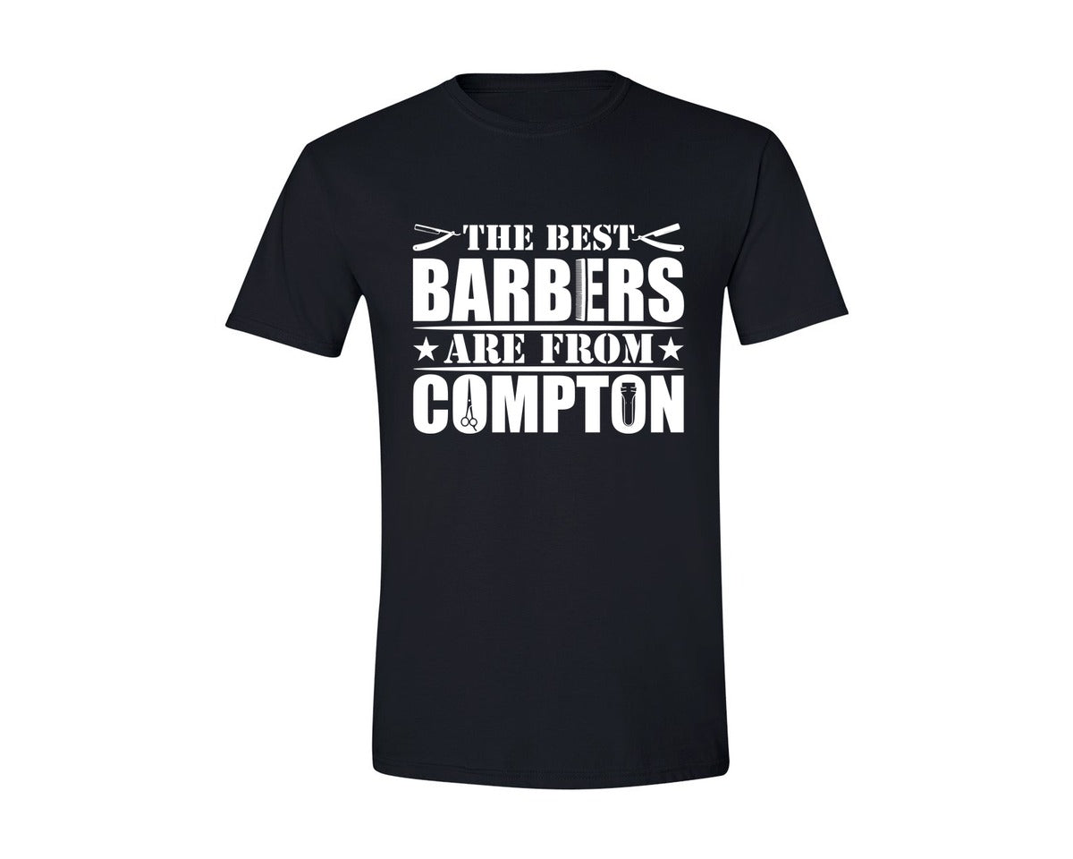 brand:Generic|color:Black|The Best Barber Are From Compton Tshirt Graphic T-Shirt