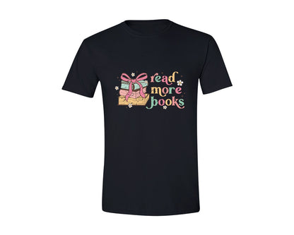 brand:Generic|color:Black|Read More Books Bookish Book Lover Graphic T-Shirt