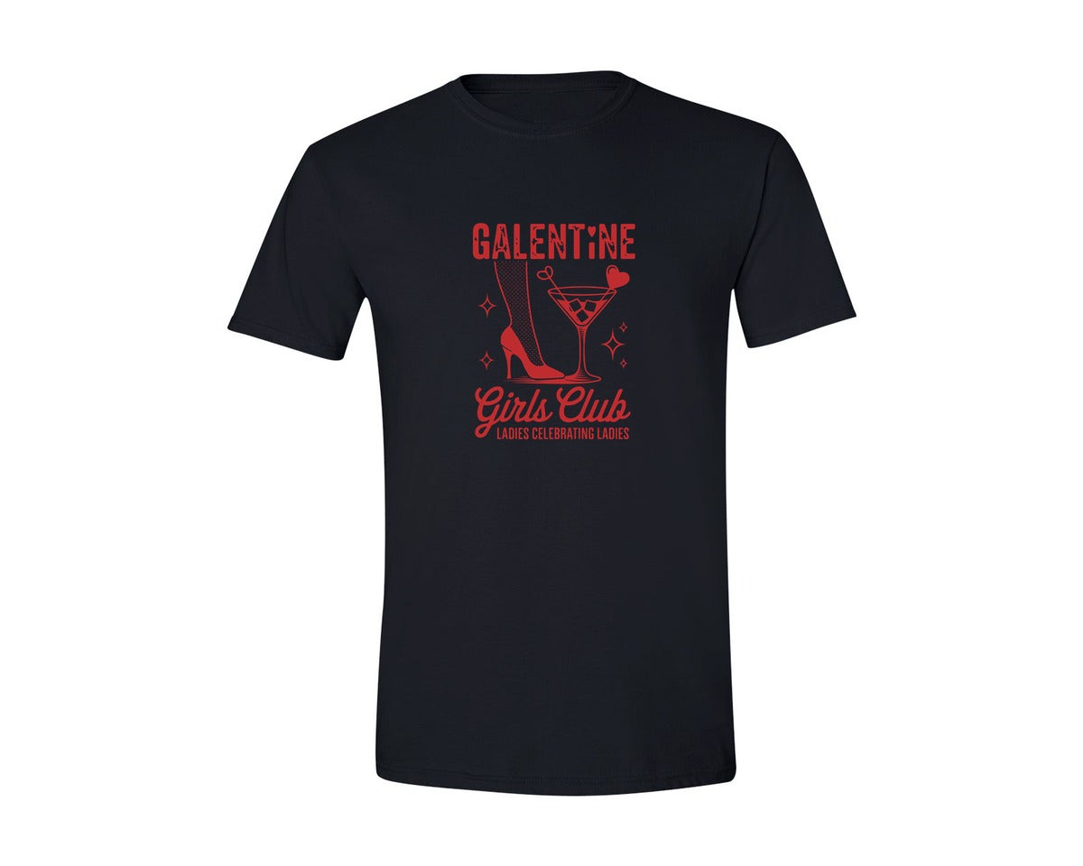 brand:Generic|color:Black|Valentines Day Galentine T Shirt Graphic T-Shirt