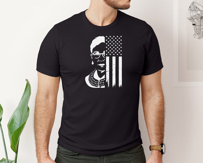 brand:Bella Canvas|color:Black|When Injustice Becomes Law Usa Flag Graphic T-Shirt