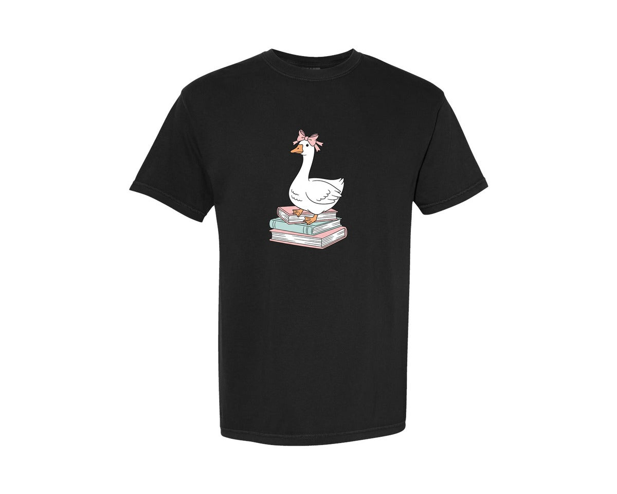 brand:Comfort Colors|color:Black|Silly Goose Book Club 2 Graphic T-Shirt