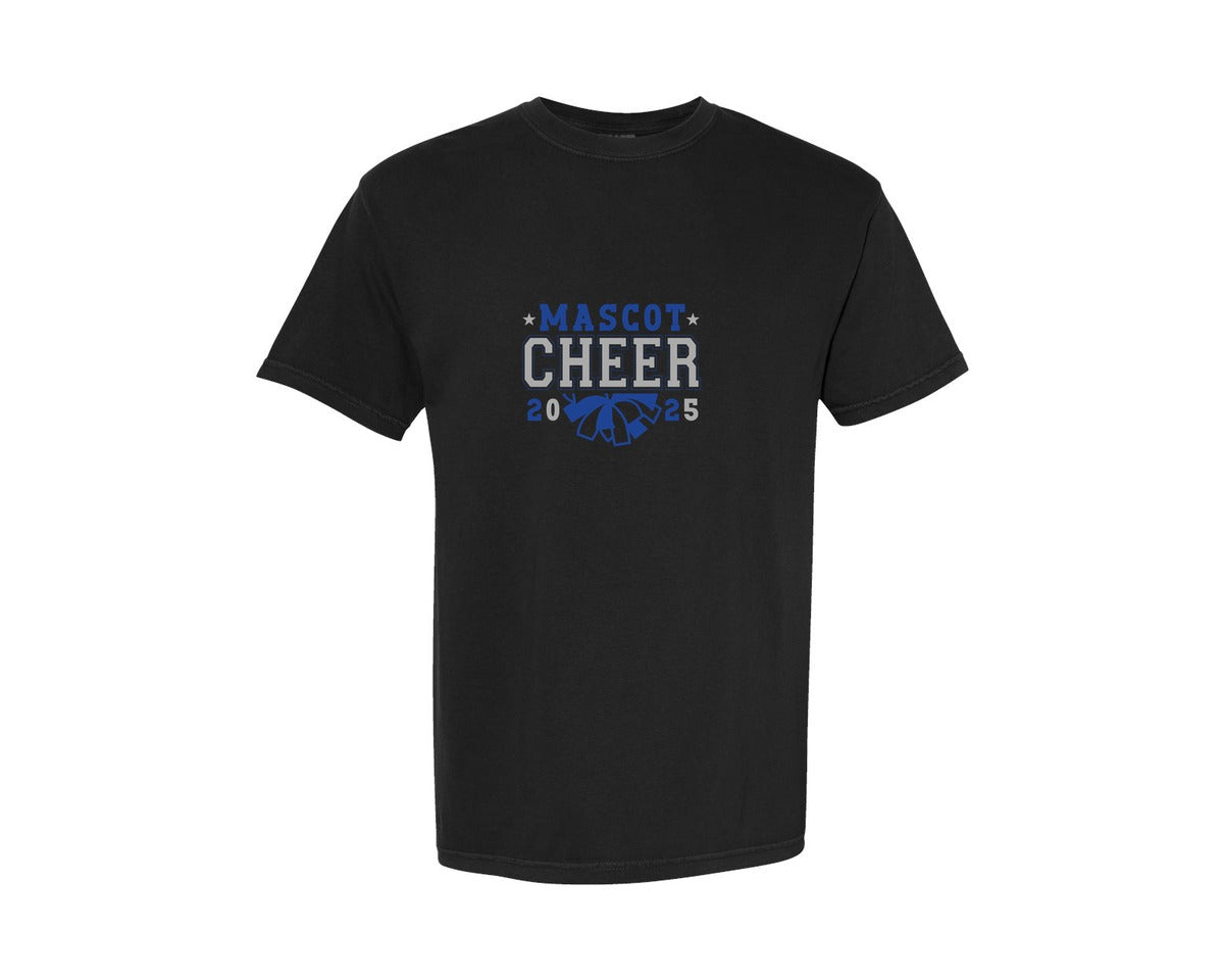 brand:Comfort Colors|color:Black|Cheer Team Template Cheer Bow Graphic T-Shirt