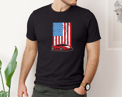 brand:Bella Canvas|color:Black|Car Lover 30 Designs Graphic T-Shirt