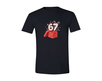 brand:Generic|color:Black|Six Seven 67 Viral Meme Valentine Graphic T-Shirt