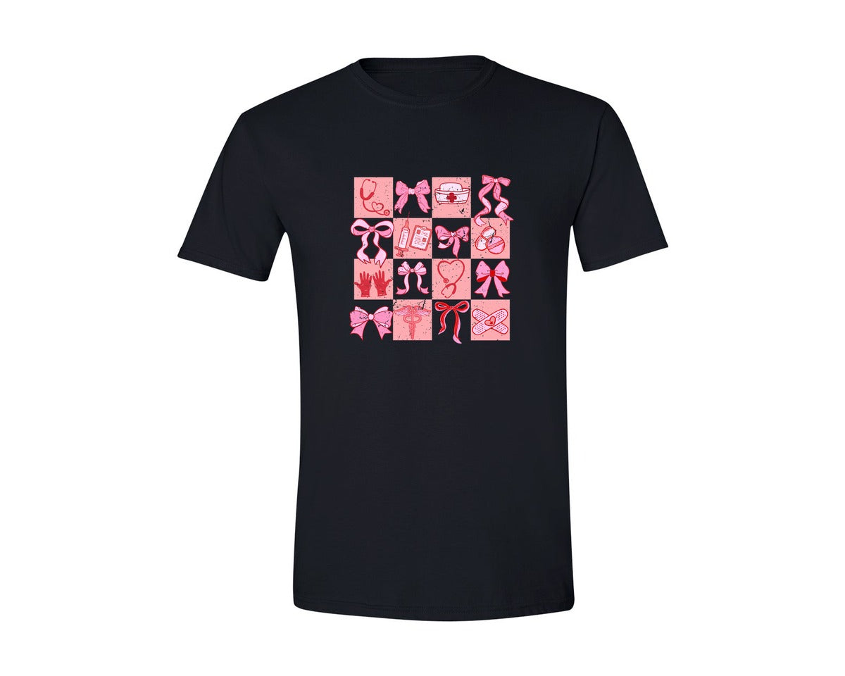 brand:Generic|color:Black|Nurse Valentine Coquette Preppy Girly