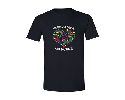 brand:Generic|color:Black|Heart Love 100 Days Of School Teacher