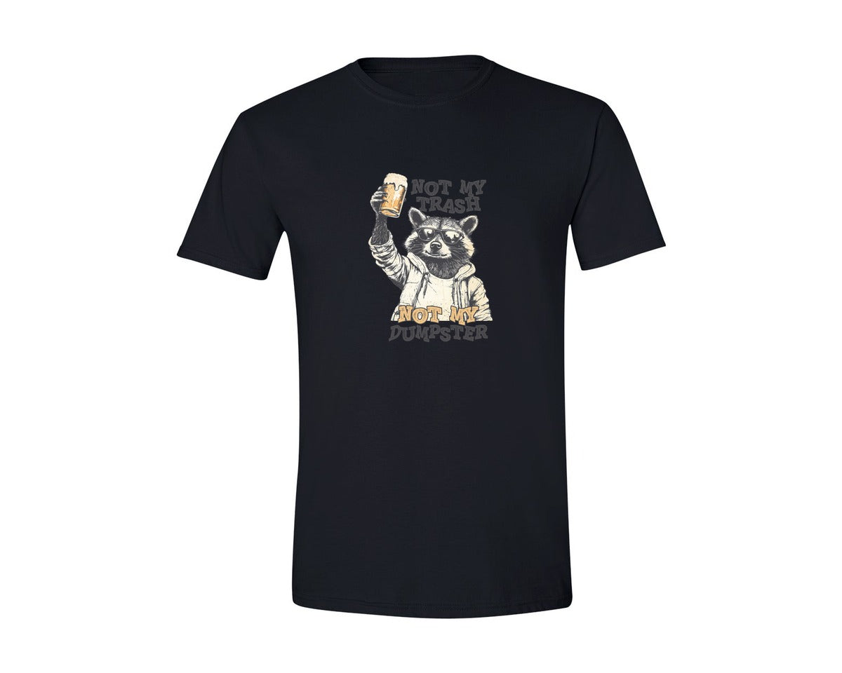 brand:Generic|color:Black|Not My Trash Not My Dumpster Graphic T-Shirt