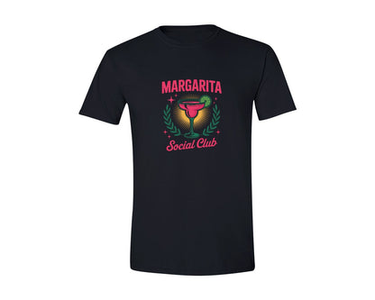 brand:Generic|color:Black|Margarita Social Club Summer Vibes Graphic T-Shirt